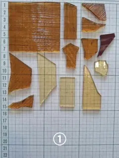 ステンドグラス 端材 まとめ売りセット（約680g）