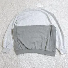 【新品未使用】ジェイダ リメイクライクBIGスウェット グレー F