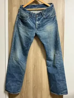 ANACHRONORMアナクロノーム USED加工デニム ワイド ルーズ 極太 ANACHRONORM / アナクロノーム]80's WIDE 5P PANTS デニムパンツ