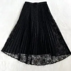 ちゃき様専用ルルウィルビー レーススカート 2 フレア 異素材 黒 近年