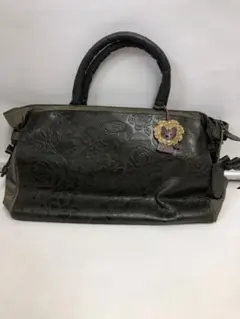 IBIZA ハンドバッグ ナイロン+レザー