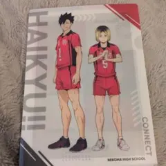 ハイキュー!! くら寿司コラボ 音駒高校 クリアファイル 黒尾鉄朗 孤爪研磨
