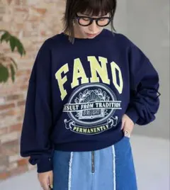 【美品】LEPSIM BIGロゴスウェット(F) ネイビー