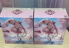 TAITO 桜ミク AMP フィギュア 桜ドレスver. 2個セット
