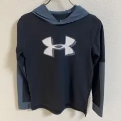 Under Armour HeatGear パーカー YLG 黒/グレー