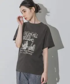 JEANASIS ビンテージROCK SS TEE チャコールグレー