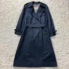 超希少　美品　アクアスキュータム　トレンチコート　Aqua5　ネイビー　英国