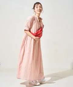 FREAK'S STORE　インド 組紐 ボタン スキッパー ワンピース