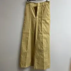 GU イエロー ワイドパンツ Mサイズ