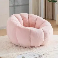 【一人掛けソファ ピンク】 クッションソファー 圧縮梱包 フロアソファー