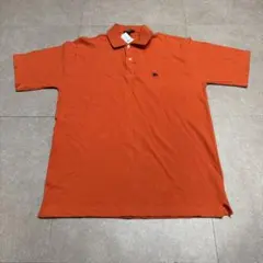 Burberry London ポロシャツ　半袖　オレンジ　英国製　M
