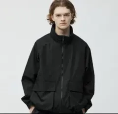 GU メンズ(S) ウィンドプルーフスタンドカラーブルゾン