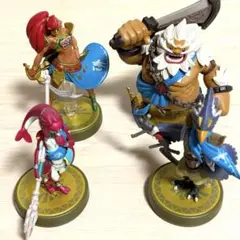水*様 amiibo アミーボ ミファー ウルボザ ダルケル リーバル 英傑 4のサムネイル