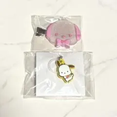 サンリオキャラクターズ ダブルチャームグミ 前髪クリップ ポチャッコ