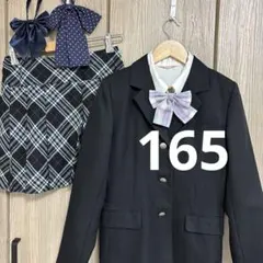 priuri　卒業式 黑　ジャケット　スカート　リボン3点　シャツなし(11)