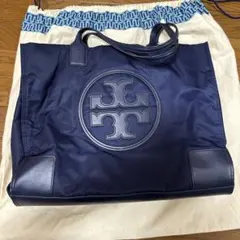 Tory Burch ネイビー 大容量 バッグ