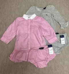 【美品】ラルフローレンRalphLaurenワンピース 2枚セット（サイズ24）
