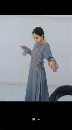 sahara ワンピース　ロングキャミソール付き