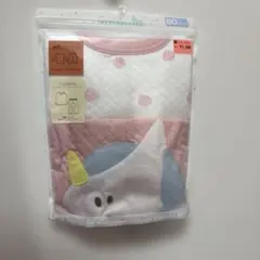 新品未使用 ユニコーン 長袖パジャマ キルティング80cm ピンク