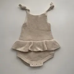 QUINCY MAE 美品 フリルロンパース 女の子　韓国子供服のサムネイル