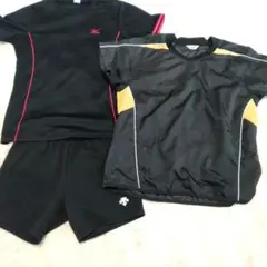 バレーボールシャツXL ピステLパンツM ミズ-ノデサント-アシックス 3点