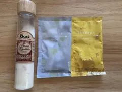 Khas フラワーゴッデスソルトスクラブとバスソルトセット