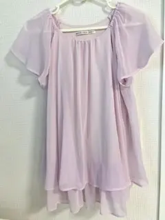 ブリーズクロスクローゼット ピンク シフォン 半袖 マタニティ 授乳口