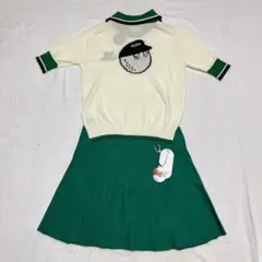 Malbon Golf✨新品未使用 セットアップ 白 SMLサイズ⛳ Malbon Golf✨新品未使用 セットアップ 白 SMLサイズ⛳