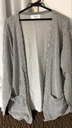 AZUL by moussy ストライプカーディガン