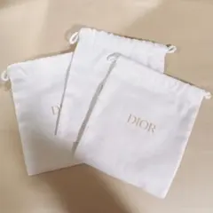 【新品・3枚セット】DIOR ディオール　巾着ポーチ