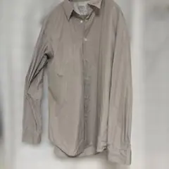 （美品）PaulSmith 長袖シャツ　L size シャンパングレーのサムネイル