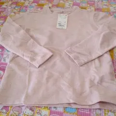長袖カットソー 120 ピンク　ユニクロ　フリース