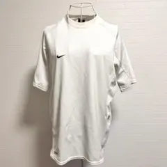 Nike Dri-FIT ベースボール モックネック ホワイト Tシャツ M