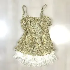 y2kフェアリーグランジ森ガール花柄　フリル　LIZLISA系　coquetteのサムネイル
