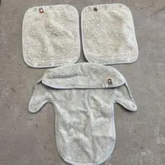 抱っこ紐カバー　汗取りパッド 3枚セット グレー系