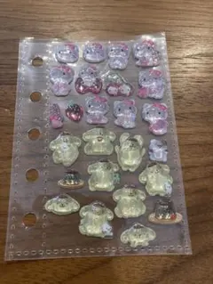 正規品♡ ボンボンドロップシールミニ　キティ＆ポムポムプリン　おすそ分け