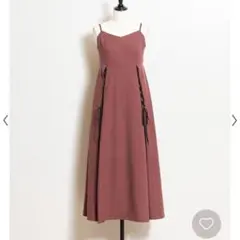 新品!ノエラ　レースアップキャミワンピース　ボルドー　Sサイズ