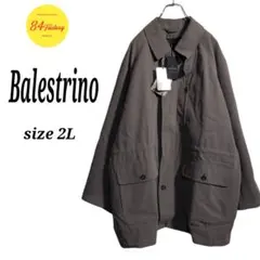 未使用　Balestrino　ステンカラーコート　LL　撥水　ビジネス　グレー
