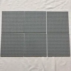 LEGO プレート 裏面も使える 基礎板　グレー　６枚セット　16×16