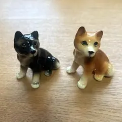 陶器　置物　犬　柴犬　ミニチュア