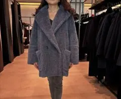 【新品未使用タグ付き】Max Mara ショートコート ネイビー インディゴ