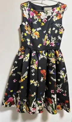 チェスティ Chesty ワンピース 花柄 小鳥 ノースリーブ