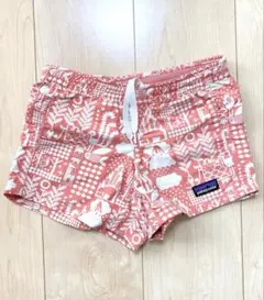 patagonia キッズ サーフパンツ XS ピンク パターン柄