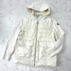 美品★クリーニング済 MONCLER ハイブリット ダウン コットン切替 Mのサムネイル