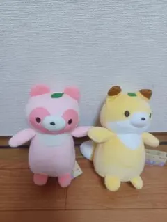 タヌキとキツネ 白いタヌキとキツネ ぬいぐるみセット - メルカリ
