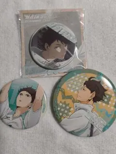 ハイキュー 及川徹 カラパレ 登校 文房具カフェ セッター缶バッチ