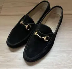 リ*ク様 グッチ GUCCI ホースビットローファー 黒金 41 1/2E 26