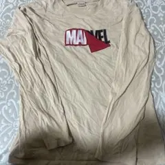 MARVEL 長袖カットソー ベージュ LLサイズのサムネイル