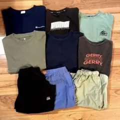 150.160cm男児Tシャツ、ハーフパンツまとめ売りセット