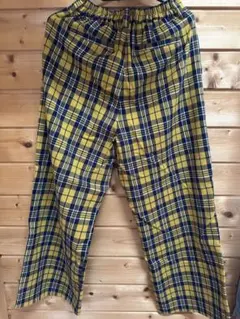 チェック柄カジュアルパンツ Fサイズ